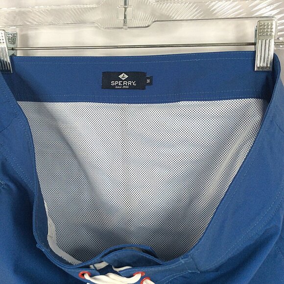 Sperry Swim Trunk Mens Size Medium Blue Mesh Brief Lined - Picture 4 of 7